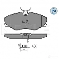 Тормозные колодки дисковые, комплект MEYLE 2 3099 MBP0261PD Renault Avantime (DE0) 1 Минивэн 3.0 V6 (DE04. DE0T) 207 л.с. 2001 – 2003 025 230 9918/PD