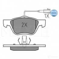 Тормозные колодки дисковые, комплект MEYLE MBP0170 2163 7 1407164 025 216 3719/W - Изображение 2