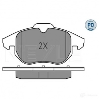 Тормозные колодки дисковые, комплект MEYLE 234 02 025 234 0220/PD MBP0335PD 1407416 - Изображение 2