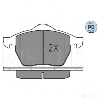 Тормозные колодки дисковые, комплект MEYLE 1407239 219 11 MBP0224PD 025 219 1119/PD - Изображение 2