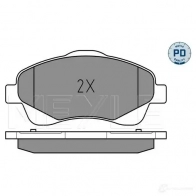 Тормозные колодки дисковые, комплект MEYLE MBP1588PD 025 237 6819/PD 1407584 2 3768 - Изображение 2