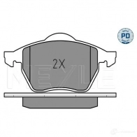 Тормозные колодки дисковые, комплект MEYLE MBP0164PD 21 624 025 216 2419/PD 1407156 - Изображение 2