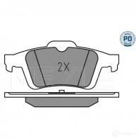 Тормозные колодки дисковые, комплект MEYLE 025 241 3717/PD 1437616636 M V5PP - Изображение 2