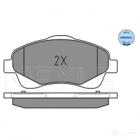 Тормозные колодки дисковые, комплект MEYLE 025 237 6819/W 1407585 2376 8 MBP0446 - Изображение 2