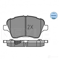 Тормозные колодки дисковые, комплект MEYLE 251 34 25135 025 251 3417 Ford Fiesta 6 (CB1, CCN) 2008 – 2017