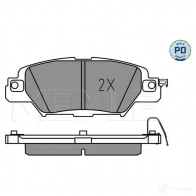 Тормозные колодки дисковые, комплект MEYLE HTM8 JG 025 223 3214/PD 1437617692