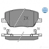 Тормозные колодки дисковые, комплект MEYLE Fiat 500X (334) 1 2014 – 2020 025 221 6520 S6 LMRS