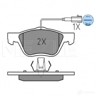 Тормозные колодки дисковые, комплект MEYLE MBP0313 025 232 8919/W 1407382 2 3289 - Изображение 2
