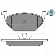 Тормозные колодки дисковые, комплект MEYLE 7860 D768 1407315 025 231 3019/PD 23130 - Изображение 2