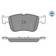 Тормозные колодки дисковые, комплект MEYLE 025 205 5617/PD 1439897356 GHLMM Z - Изображение 2
