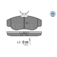 Тормозные колодки дисковые, комплект MEYLE S1NL 016 025 234 5219/PD Land Rover Range Rover 2 (P38A) 1994 – 2002