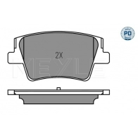 Тормозные колодки дисковые, комплект MEYLE 47 XPRL 1439897383 025 240 0016/PD - Изображение 2
