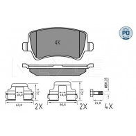 Тормозные колодки дисковые, комплект MEYLE 025 244 9617/PD 1439897384 JB UY8