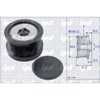 Обгонная муфта генератора IPD 2145016 15-3914 9VP2J 9 APCSX