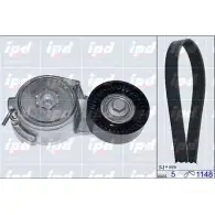 Поликлиновой ременный комплект IPD Fiat Punto Evo (199) 3 Хэтчбек 1.4 75 л.с. 2009 – 2012 20-1808 31 JX3WY QD2AGR2