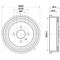 Тормозной барабан MINTEX MBD434 1440288357 DYEOC C