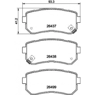 Тормозные колодки дисковые, комплект MINTEX 17 H8U Hyundai Sonata (LF) 7 Седан 2.0 MPI 157 л.с. 2014 – 2025 MDB3487
