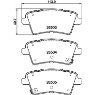 Тормозные колодки дисковые, комплект MINTEX MDB3499 C 8438O Kia Optima (JF) 4 2015 – 2020