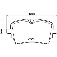 Тормозные колодки дисковые, комплект MINTEX XL T2L2T MDB4281 Audi A6 (C8) 5 Седан 55 TFSi e quattro restailing 367 л.с. 2021 – 2025