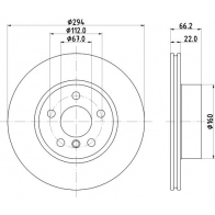 Тормозной диск MINTEX 3X5M NF Bmw 3 (G21) 7 Универсал MDC3010C