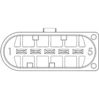 Расходомер воздуха, дмрв STANDARD 266BG Volkswagen LT (2DC) 2 Грузовик 2.5 TDI 90 л.с. 1999 – 2006 LMF227 H7I UI2