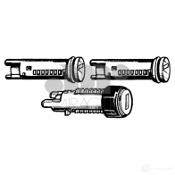 Ключ замка с личинкой MIRAGLIO 801008 EQ90 36L 3899019 8058335804611