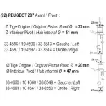 Амортизатор RECORD FRANCE XFXUR1 334661 Peugeot 207 1 (SW, WK, PF1) Универсал 3XW VSM