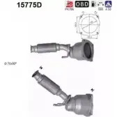 Катализатор AS 3HX5RA 2281414 B5SSF C 15775D