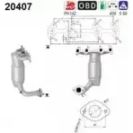 Катализатор AS FQZZ8 Ford Fiesta 4 (DX, JA, JB) Хэтчбек 1.3 i 50 л.с. 1995 – 2002 YL8 I0R 20407