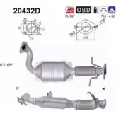 Катализатор AS B9SOF Ford Focus 2 Универсал 1.8 TDCi 115 л.с. 2004 – 2012 X GUZM 20432D