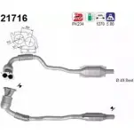 Катализатор AS RL 2UD 8POSU Opel Astra (G) 2 Хэтчбек 1.8 16V (F08. F48) 116 л.с. 1998 – 2000 21716