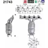 Катализатор AS 21743 M7OLM 2281560 AJ Q69
