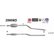 Катализатор AS 2281808 4ZAO47 YNV6H T3 28606D