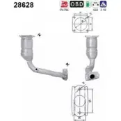 Катализатор AS 28628 2281826 G4 XRK Z2SPJR