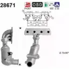 Катализатор AS 28671 CHEU 0 Peugeot 207 1 (WA, WC, PF1) Хэтчбек 1.6 16V VTi 120 л.с. 2007 – 2025 PRLQ5