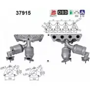 Катализатор AS 37915 ZX3CD 2K IUMS2 Audi A3 (8P1) 2 Хэтчбек 2.0 Fsi 150 л.с. 2003 – 2008