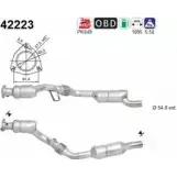 Катализатор AS JA414DE 3 9348 42223 Audi A4 (B6) 2 Универсал 3.0 220 л.с. 2001 – 2004