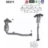 Катализатор AS Fiat Stilo (192) 1 Хэтчбек 55311 HWM8SBU 0CZ KU