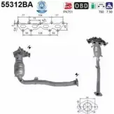 Катализатор AS 5K8YBCS 55312BA N 7RYA 2282338