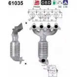 Катализатор AS XT6H S3 DIWMH Hyundai Getz (TB) 1 Хэтчбек 1.6 106 л.с. 2002 – 2005 61035