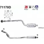 Катализатор AS 71178D DST Q1KN D41MTQ Mercedes C-Class (S202) 1 Универсал 2.5 C 250 T Turbo D (2088) 150 л.с. 1996 – 2001