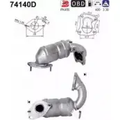 Катализатор AS S NSW3E HS5PW0 74140D 2282530