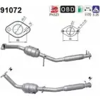 Катализатор AS 91072 2282611 KG0W6 47KL Z