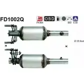 Сажевый фильтр ОГ AS FD1002Q JBHL8P Mercedes Sprinter (906) 2 Фургон 2.1 (3,5T) 311 CDI (9031. 9033. 9035. 9037) 109 л.с. 2006 – 2009 1N1OH PB