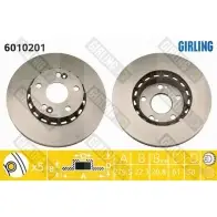 Тормозной диск GIRLING 6010201 3322937453450 2289782 U74P R7