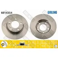 Тормозной диск GIRLING 3322937453641 6014354 2 UB5T 2289834