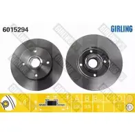 Тормозной диск GIRLING 6015294 Volkswagen Golf 3 (1H1) Хэтчбек 2.0 GL 107 л.с. 1995 – 1997 3322937454983 ZL EMU