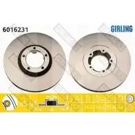 Тормозной диск GIRLING 2289896 6016231 3322937455522 BLH QD