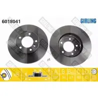Тормозной диск GIRLING WQAO N6 3322937455058 6018041 Jaguar