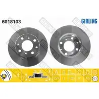 Тормозной диск GIRLING C QZE4V 3322937455621 2289974 6018103